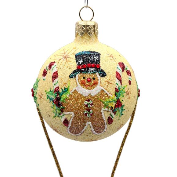 Patricia Breen Swing Time Gingerbread Santa Claus Candy Christmas Tree Ornament - Picture 9 of 10